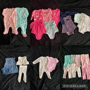 Baby Girl (0-3 Months) Used Clothes Bundle
